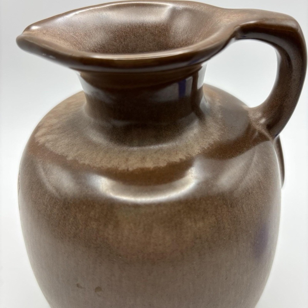 VTG‎ Frankoma Pottery Plainsman #833 Brown Pitcher VGC 20oz Oil Milk Cream LQQK
